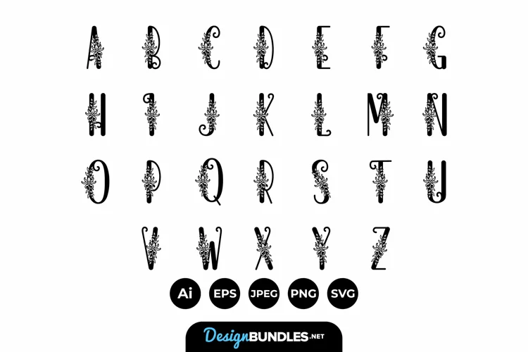 Floral Alphabets