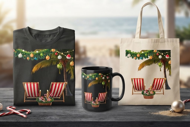 christmas palm tree clipart Image 2