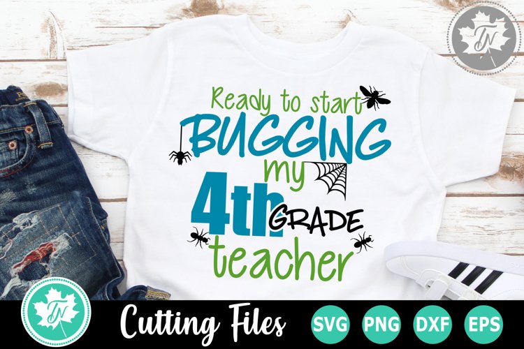 Back to School SVG | First Day of School SVG | Fourth Grade example image 1