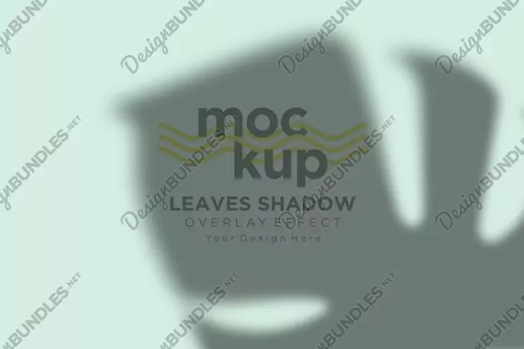 Leaves Shadow Overlay Effect Mockup