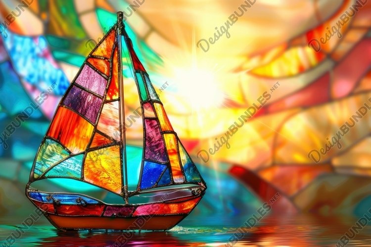 Stained Glass Texture Image 9