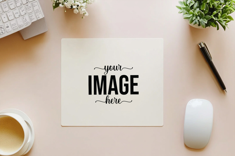 Office Desk Mouse Pad Mockup