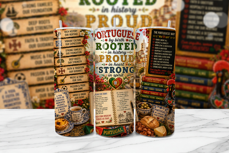 Portuguese Pride Heritage Tumbler Wrap