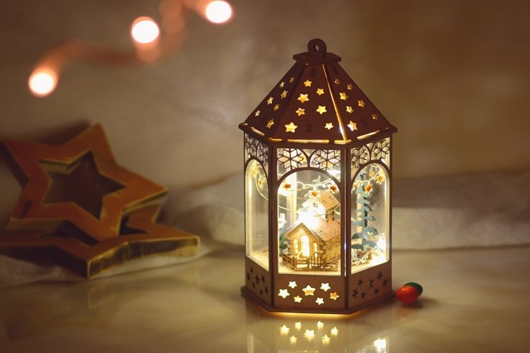 Christmas Lantern - laser cut files in multiplu formats