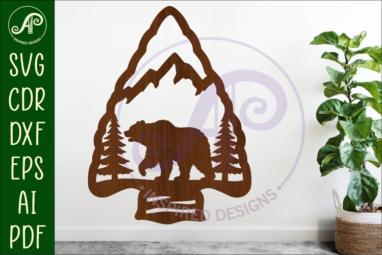 Arrowhead Grizzly Bear animal wall sign