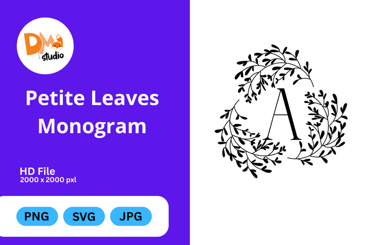 Petite Leaves Monogram