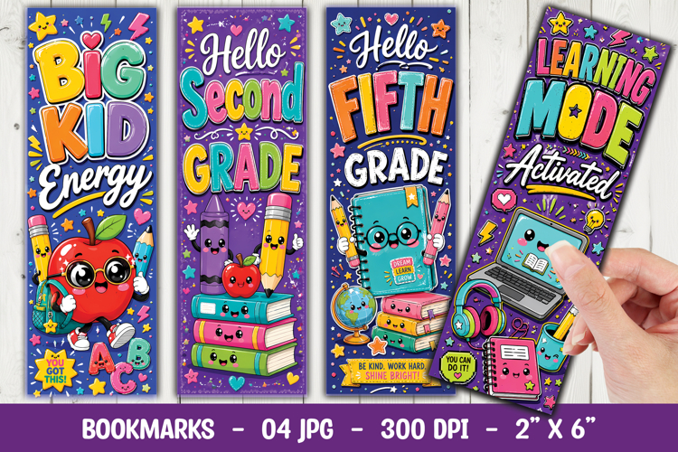 Cute School Bookmark Sublimation