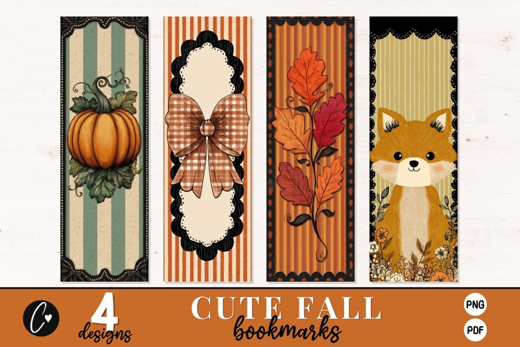 Printable Cute Fall Bookmarks