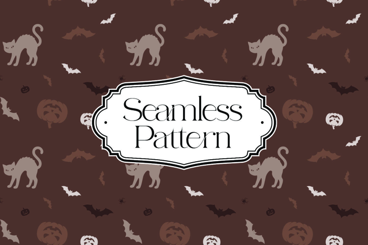 Halloween Seamless Pattern, Digital Paper