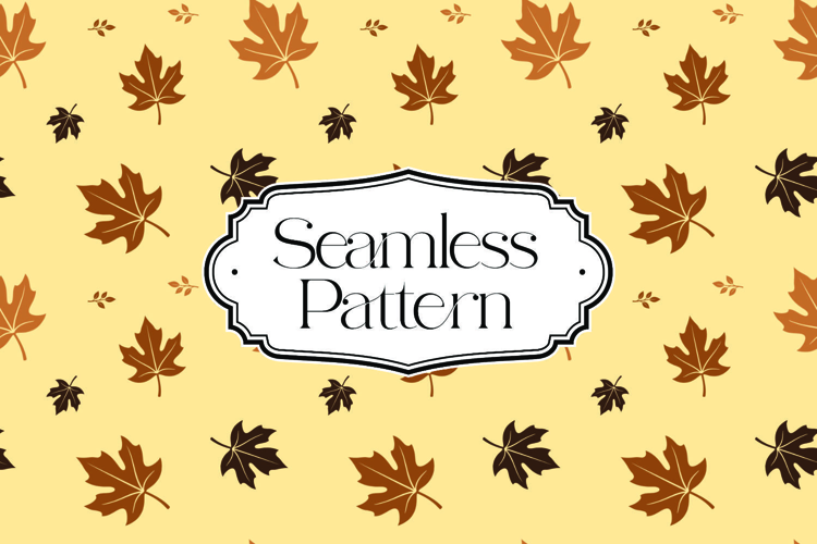Fall Autumn Seamless Pattern, Digital Paper