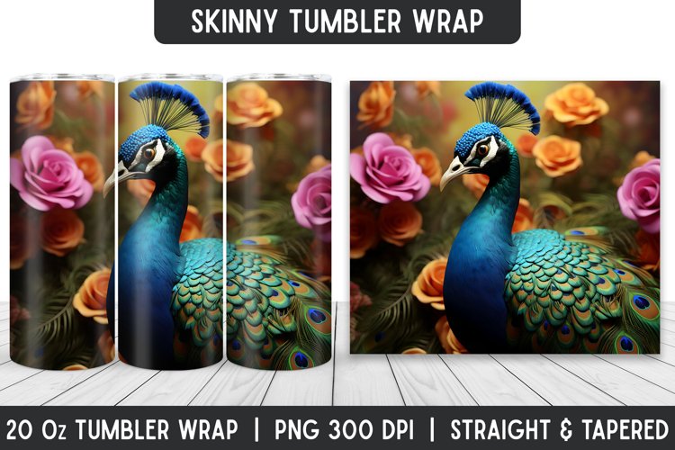Tumbler Sublimation Wrap | 3D Sublimation | Skinny Tumbler example image 1