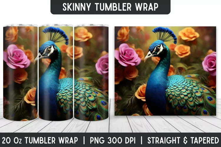 Tumbler Sublimation Wrap | 3D Sublimation | Skinny Tumbler