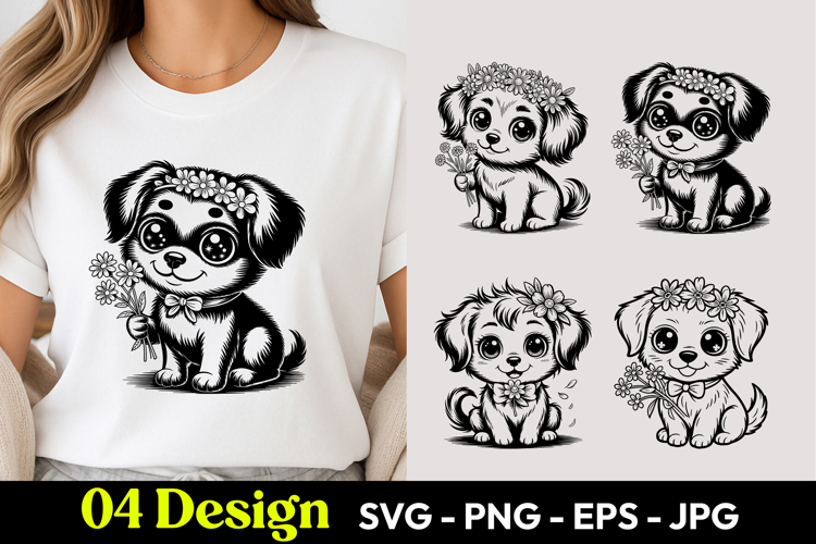 Cute Spaniel Puppy SVG PNG