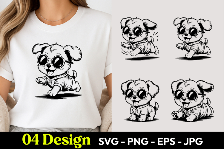Sitting Puppy SVG PNG