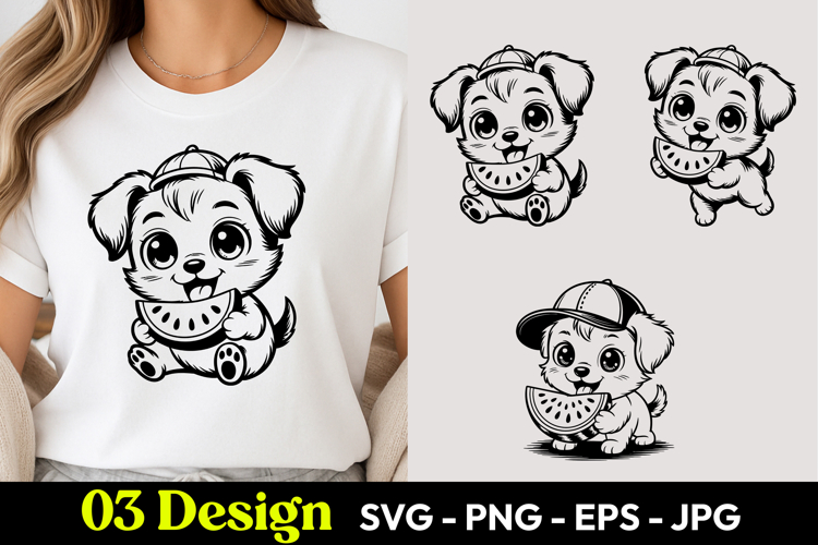 Baseball Puppy SVG PNG