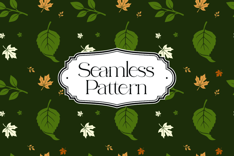 Fall Autumn Seamless Pattern, Digital Paper example image 1