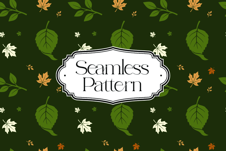 Fall Autumn Seamless Pattern, Digital Paper