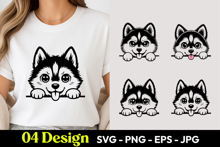 Cartoon Husky