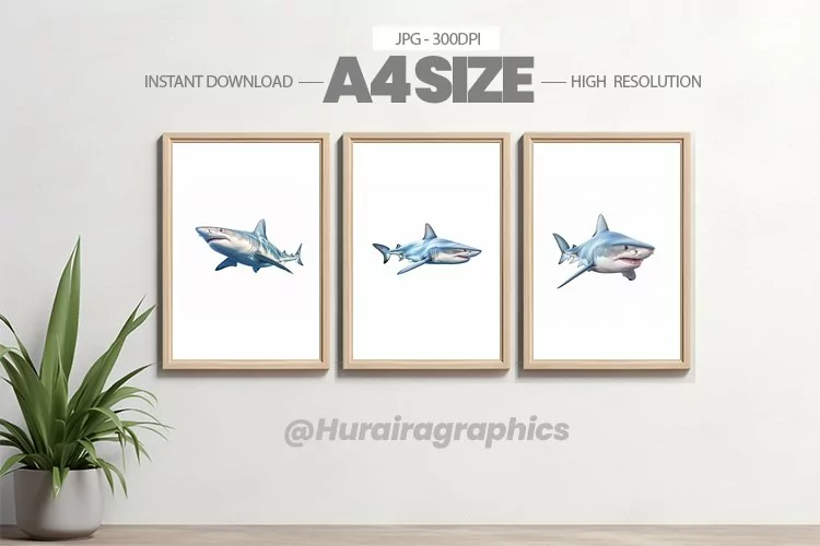Safari Animal Wall Art - 03 Variations