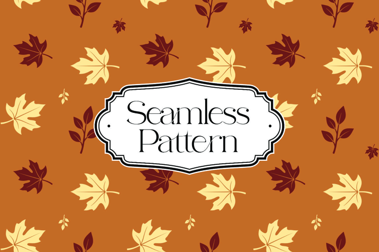 Fall Autumn Seamless Pattern, Digital Paper
