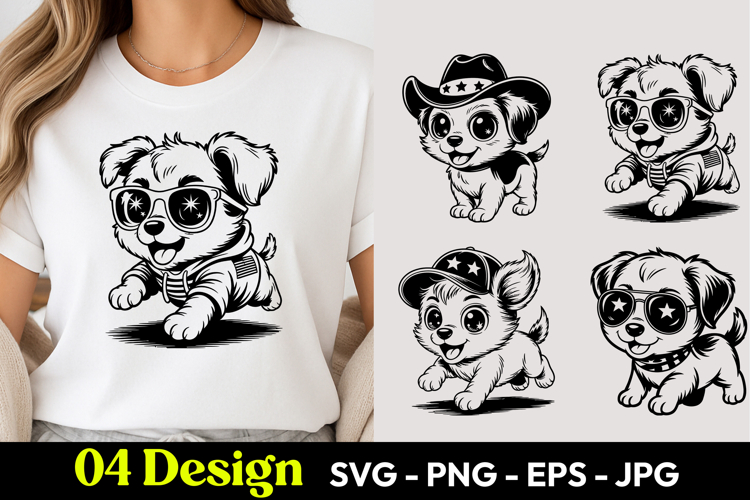 Cowboy Puppy SVG PNG