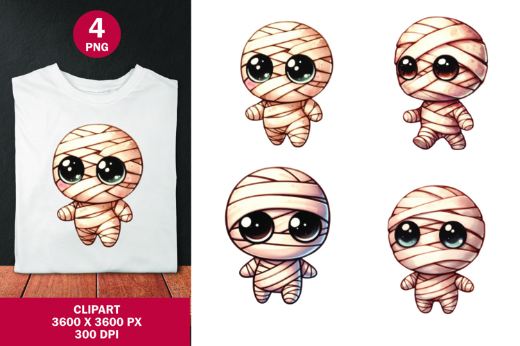 halloween clipart png - cute mummy