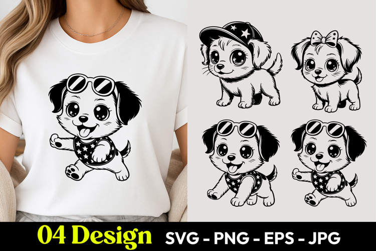 Puppy Playing SVG PNG