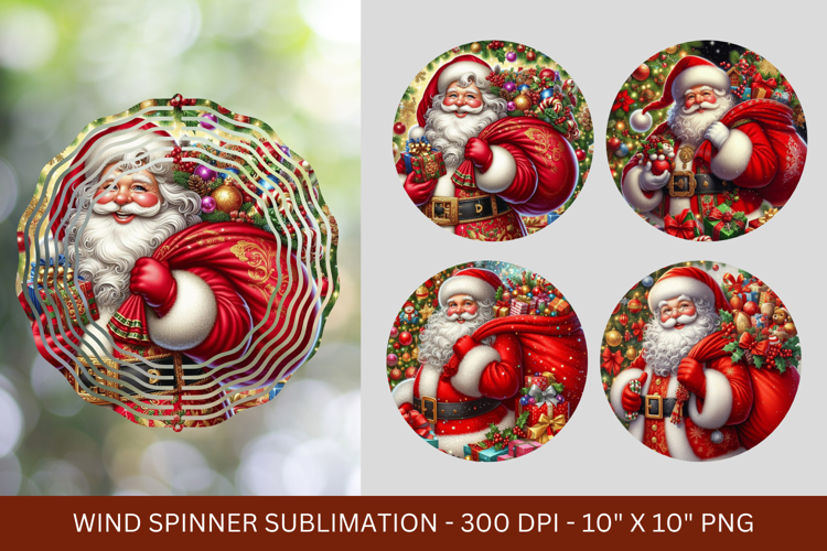 wind spinner - christmas santa claus