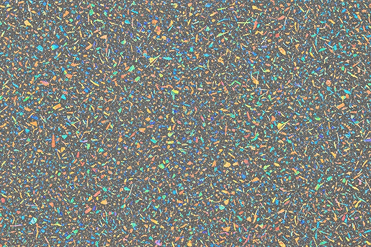 Confetti background with multicolored pieces scattered