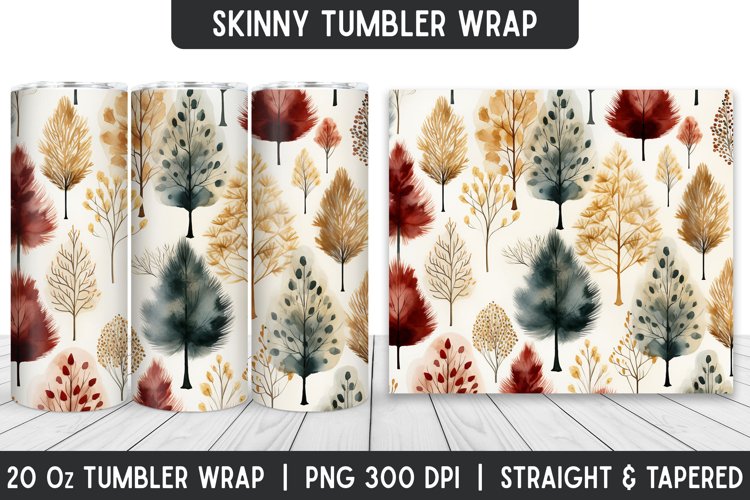 Flower Tumbler Wrap | 3D Sublimation | Skinny Tumbler