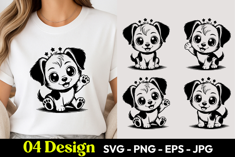 Big Eye Puppy SVG PNG