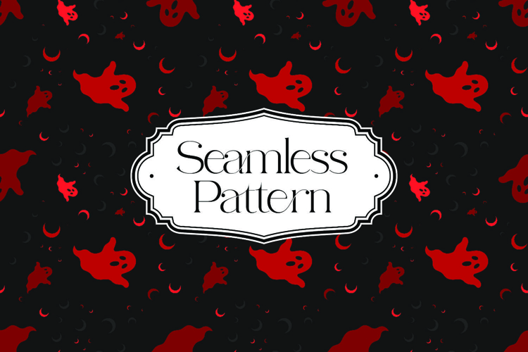 Halloween Seamless Pattern, Digital Paper example image 1