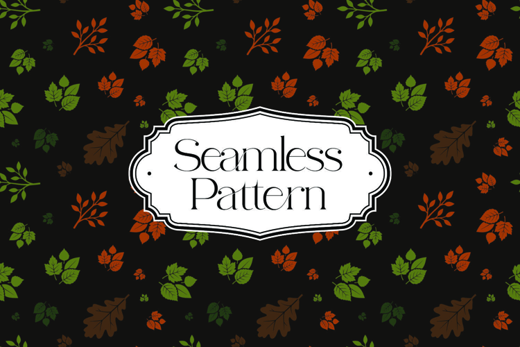 Fall Autumn Seamless Pattern, Digital Paper