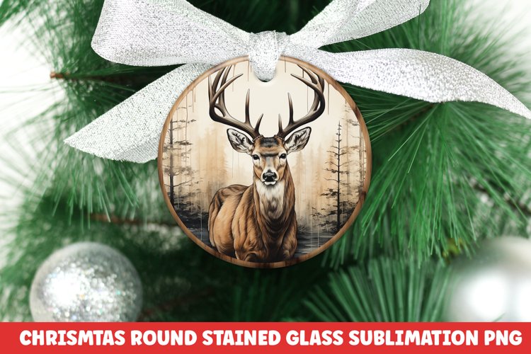 Christmas Round Ornament PNG | Christmas | Sublimation | PNG