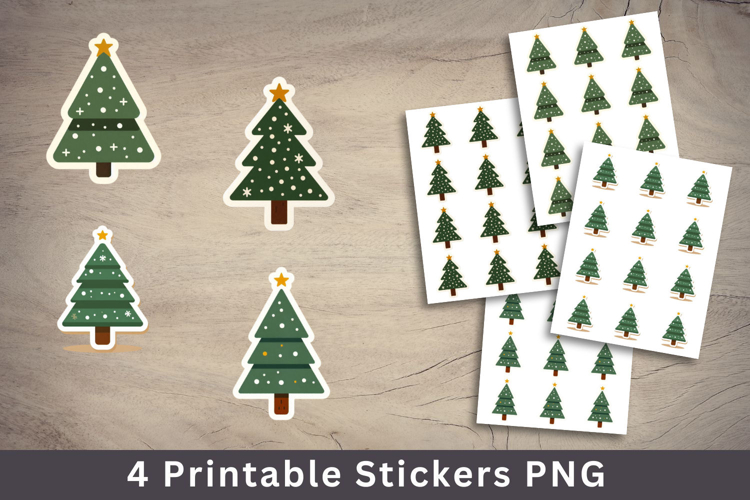 christmas printable sticker - christmas tree