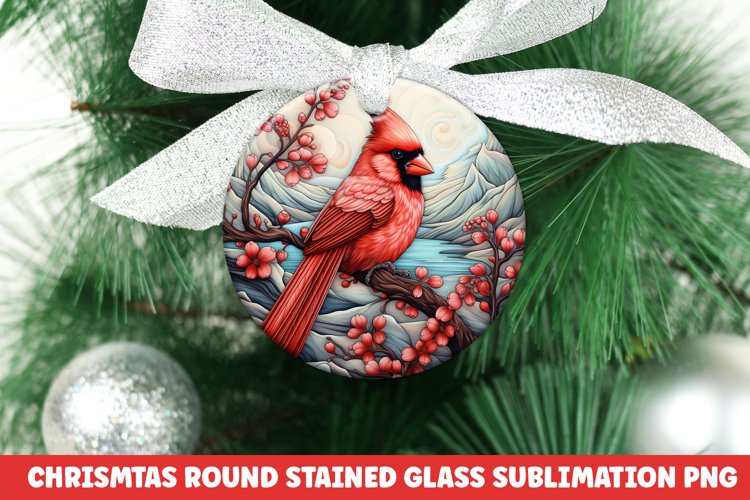 Christmas Round Ornament PNG | Christmas | Sublimation | PNG