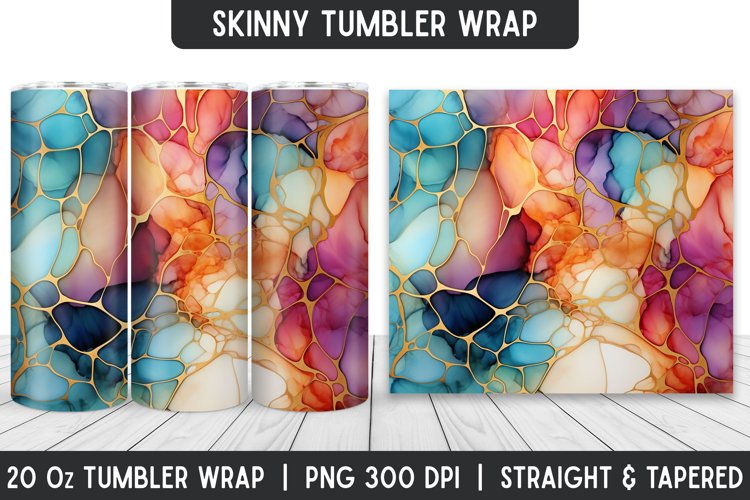 Watercolor Tumbler Wrap | Sublimation Designs | Tumbler