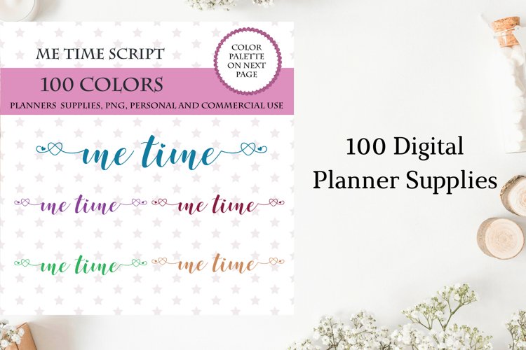 Me Time Sticker, Leisure Time Planner