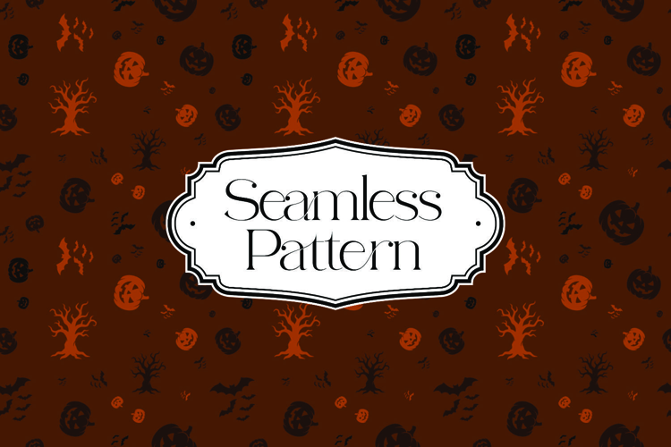Halloween Seamless Pattern, Digital Paper