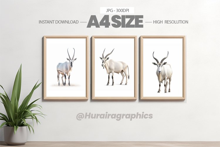Safari Animal Wall Art - 03 Variations example image 1
