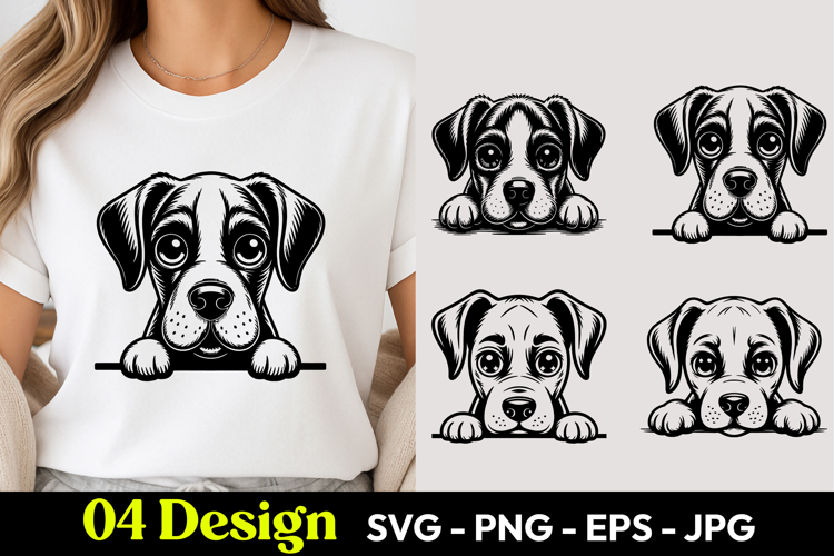 Puppy Dog Face SVG PNG