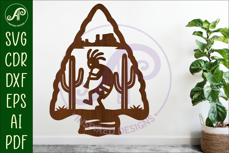 Arrowhead Kokopelli wall sign 1
