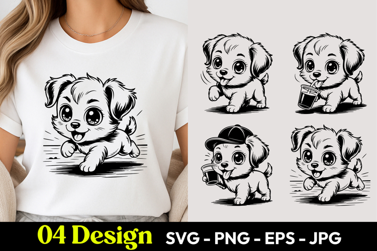 Playful Puppy SVG PNG