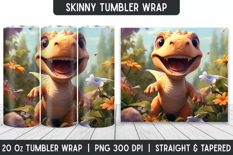 Tumbler Sublimation Wrap | 3D Sublimation | Skinny Tumbler
