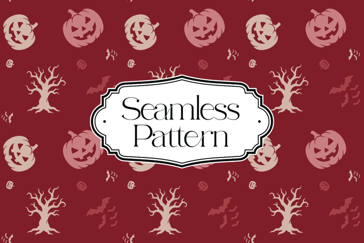 Halloween Seamless Pattern, Digital Paper