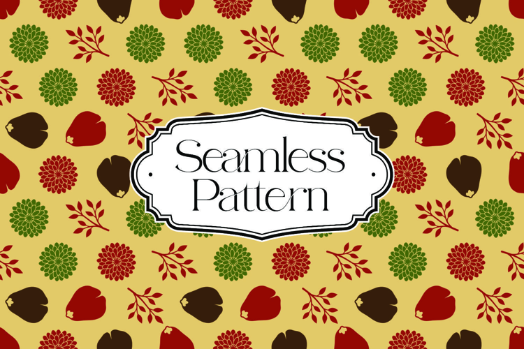 Fall Autumn Seamless Pattern, Digital Paper