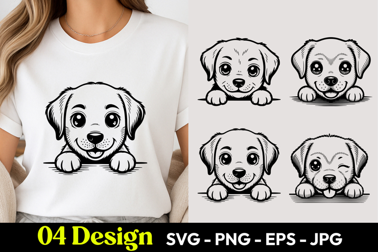 Cute Labrador Puppy SVG PNG