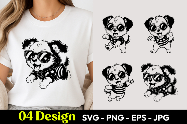 Superhero Panda Puppy SVG PNG