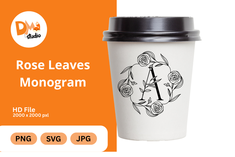 Rose Leaves Monogram