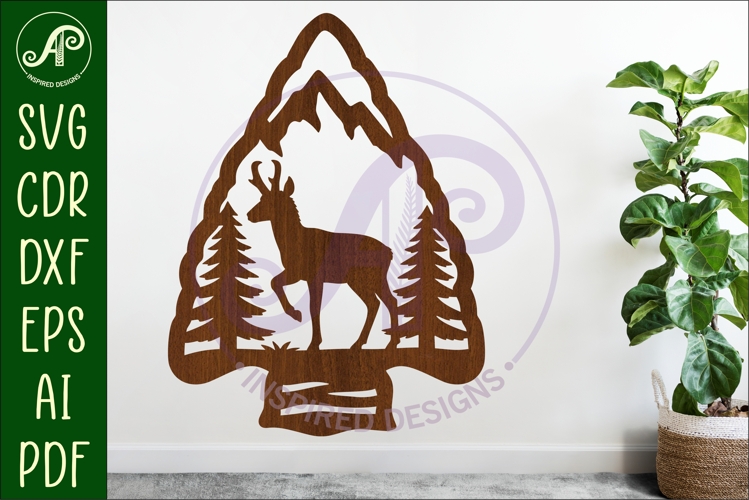Arrowhead Pronghorn animal wall sign